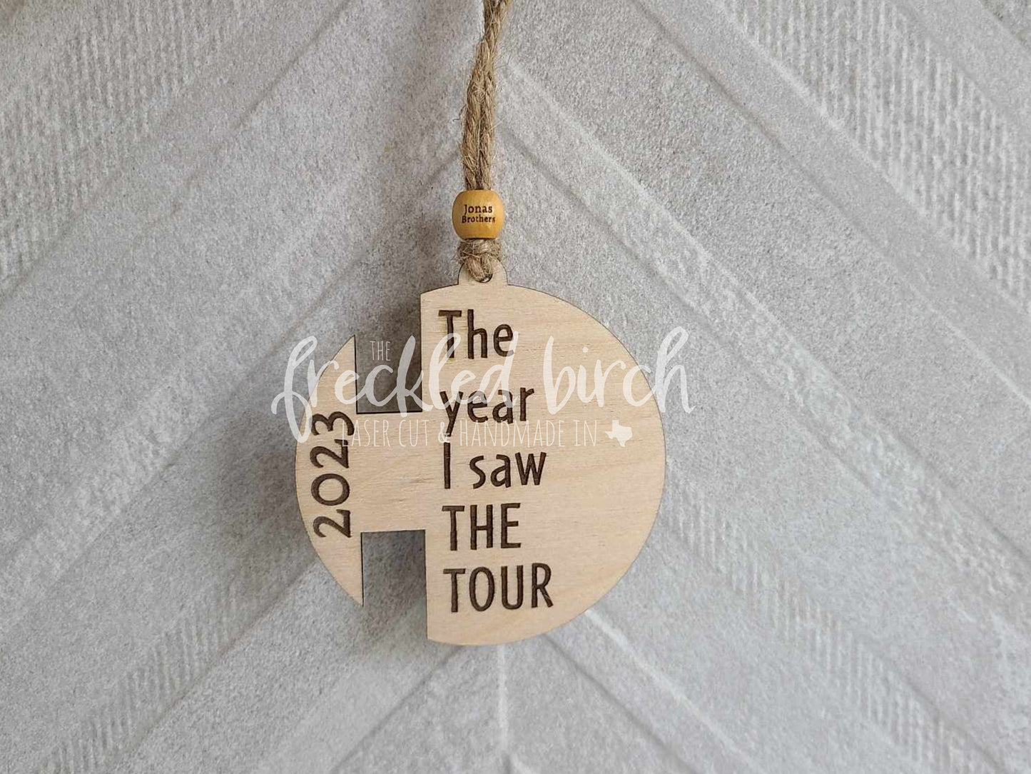 Jonas Brothers The Tour Commemorative Ornament  | Keepsake | Friendship bracelet display