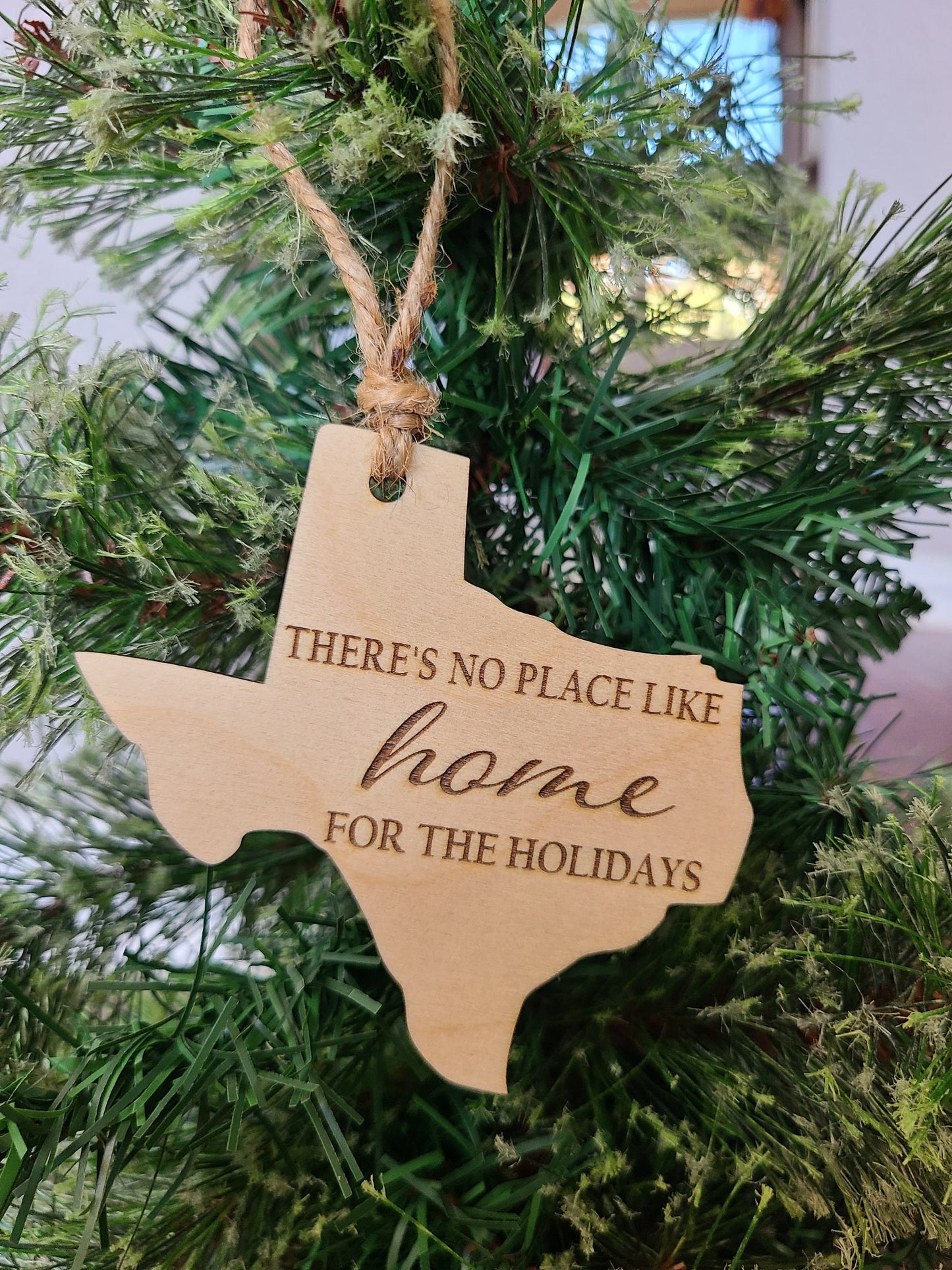 Hometown Wooden Ornaments | Zip Code Ornaments | Small Town | Texas