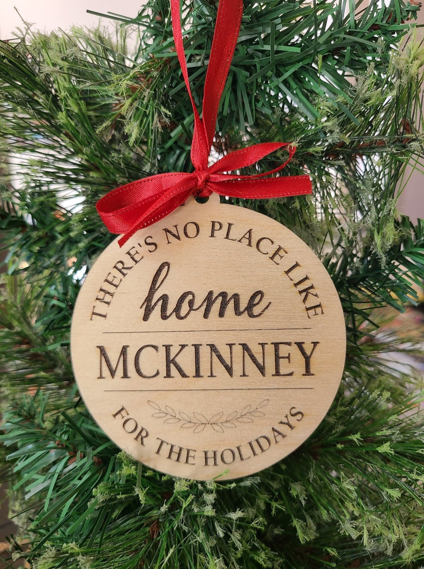 Hometown Wooden Ornaments | Zip Code Ornaments | Small Town | Texas