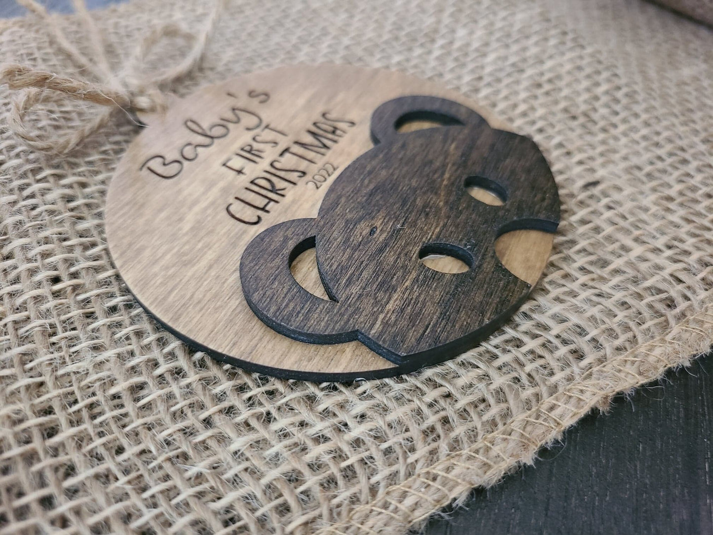 Baby's First Christmas | Puppy's First Christmas | Wooden Ornament