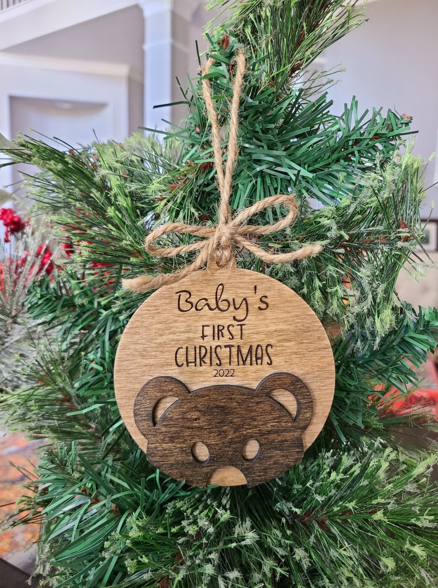 Baby's First Christmas | Puppy's First Christmas | Wooden Ornament