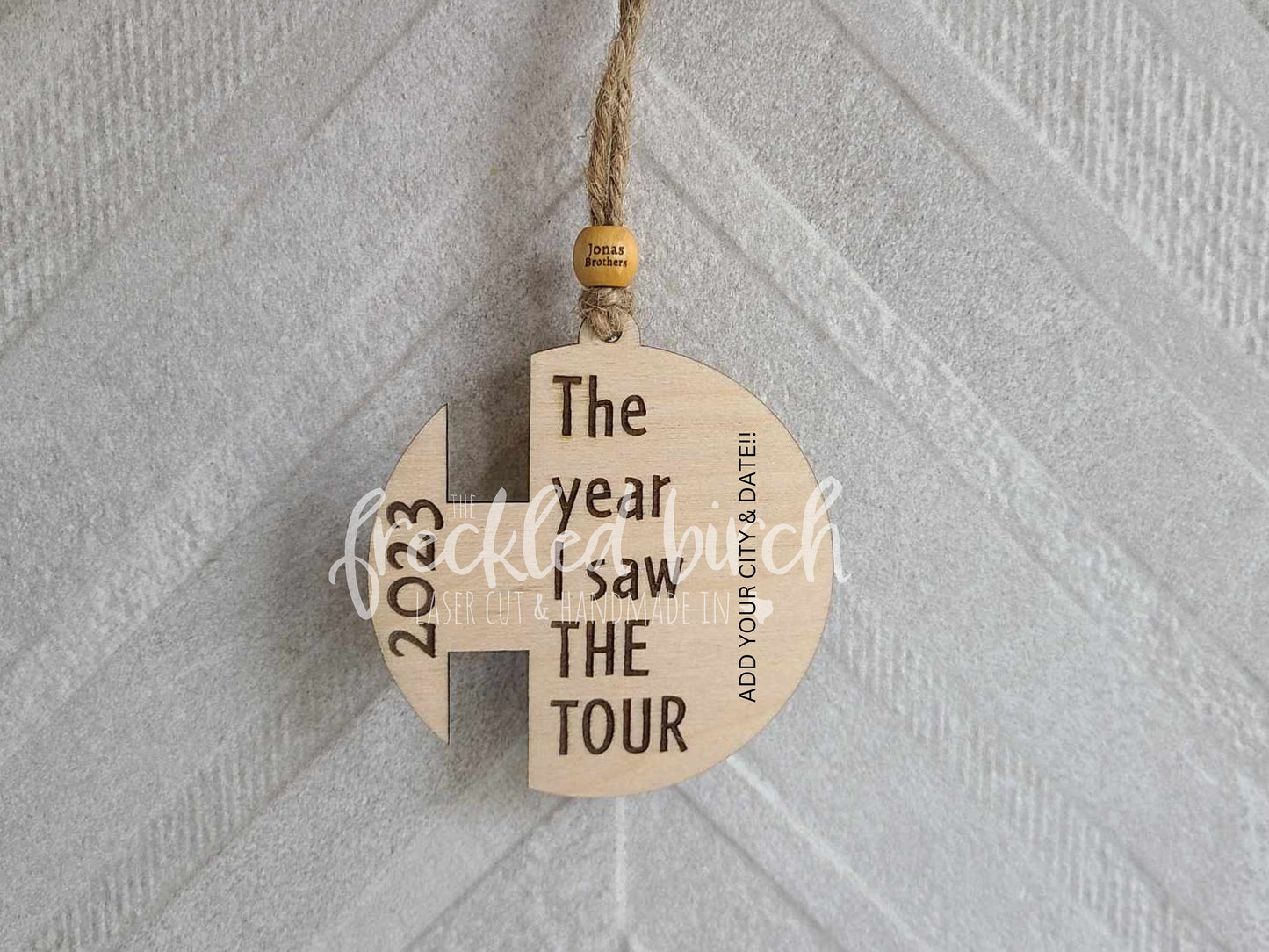 Jonas Brothers The Tour Commemorative Ornament  | Keepsake | Friendship bracelet display