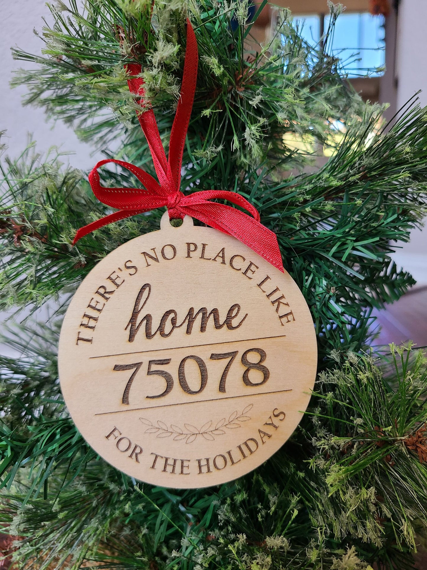 Hometown Wooden Ornaments | Zip Code Ornaments | Small Town | Texas